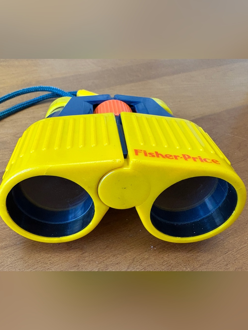 Vintage Fisher-Price Bright Yellow and Blue Kids Binoculars